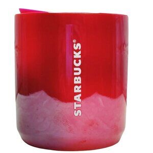 Starbucks Women's / Men's Shiny Ceramic Mug Size Small 8oz Red